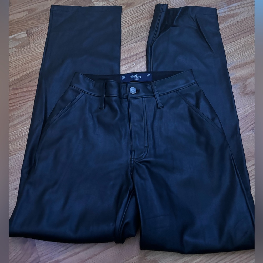 Hollister leather pants